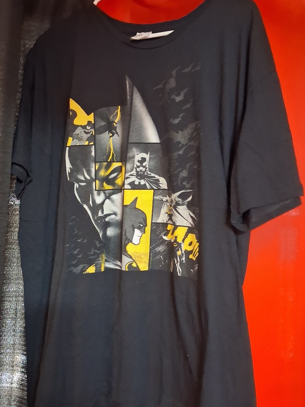 Men's Black Batman Graphic Short Sleeve T‑Shirt